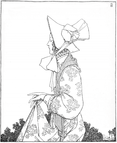 Karen coloring page image
