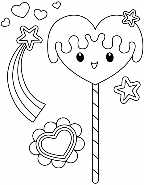 Kawaii Candies coloring page image