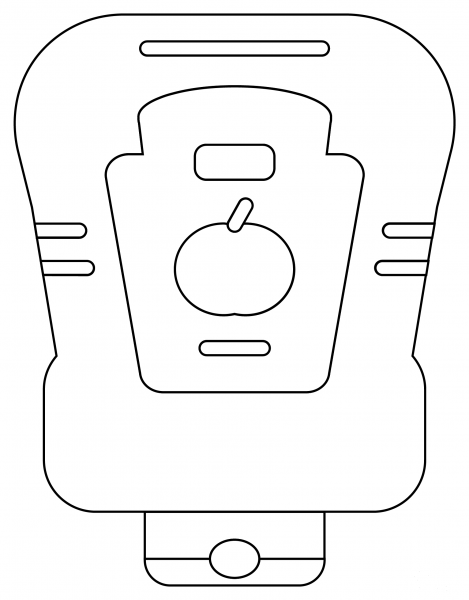 Ketchup coloring page image