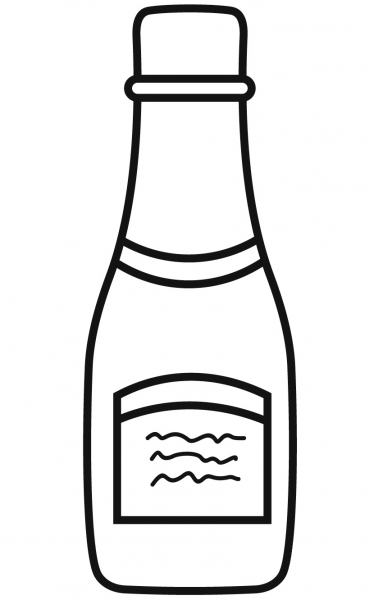 Ketchup coloring page image