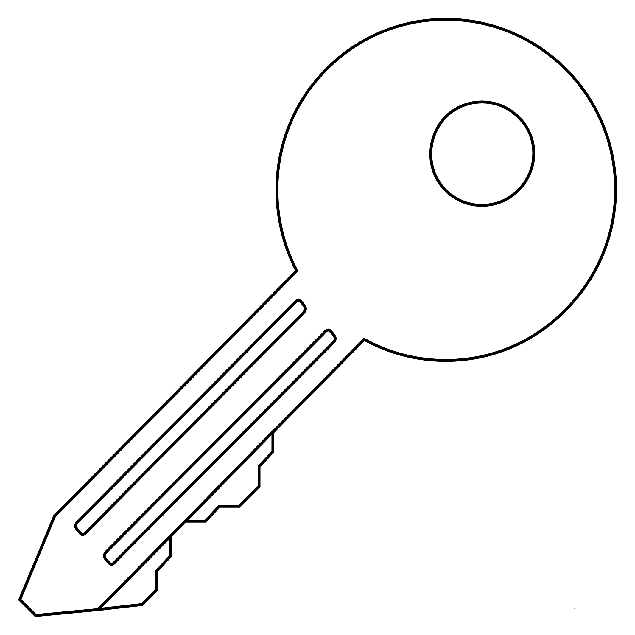 Key coloring page - ColouringPages