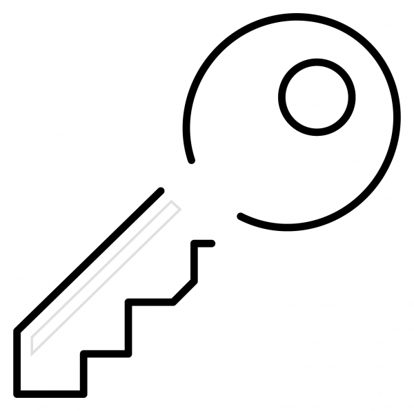 Key Emoji coloring page image