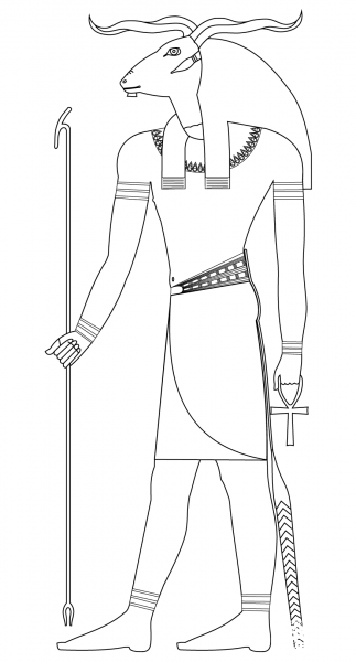 Khnum coloring page image