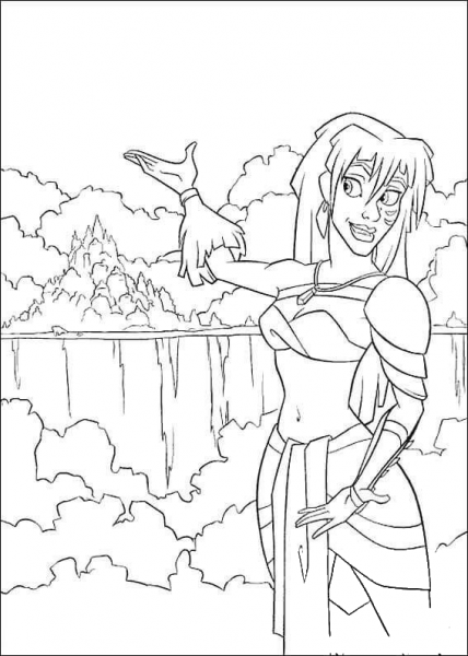 Kida coloring page image