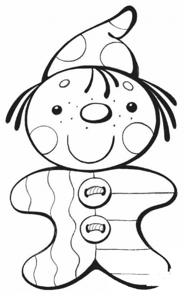 Kiddy Clown  coloring page image