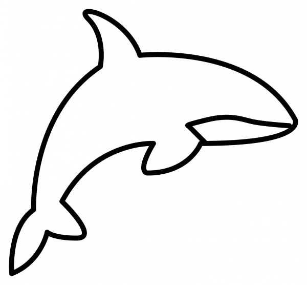 Killer Whale Emoji coloring page image