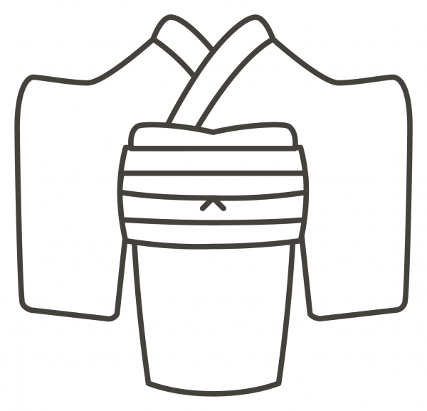Kimono coloring page image