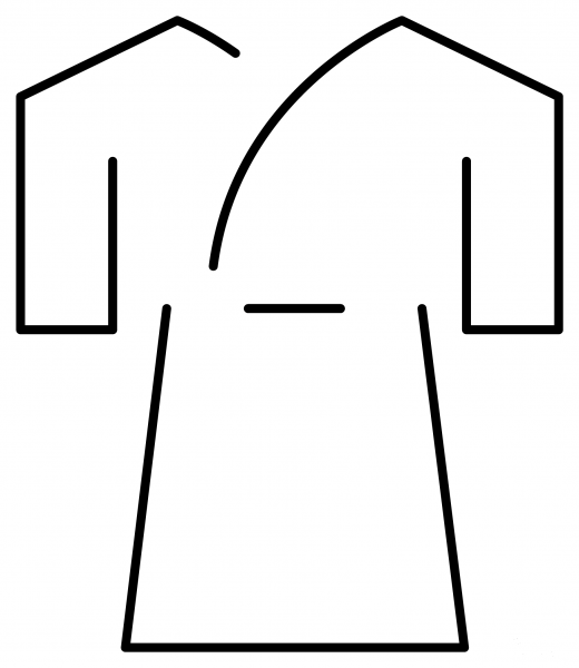 Kimono Emoji coloring page image