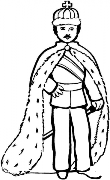 King  coloring page image