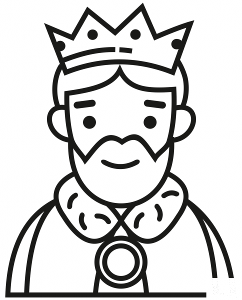 King coloring page image