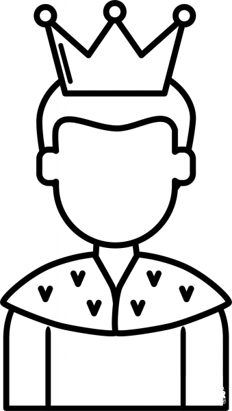 King coloring page image