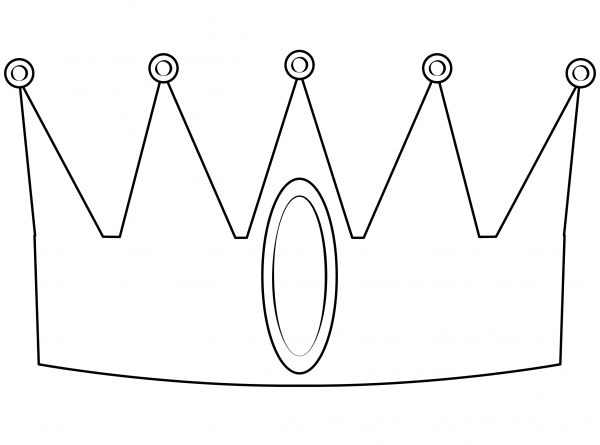 King Crown coloring page image