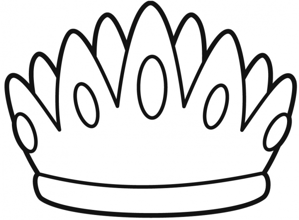 King Crown coloring page image