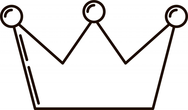 King Crown coloring page image