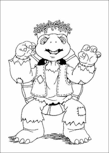 King Franklin  coloring page image
