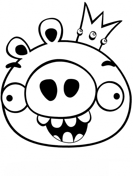 King Smoothcheeks coloring page image