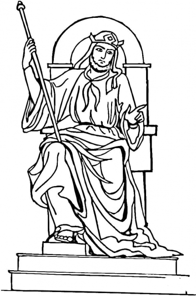 King Solomon  coloring page image