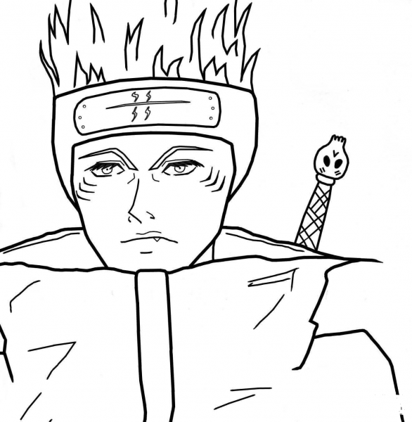 Kisame Hoshigaki coloring page image