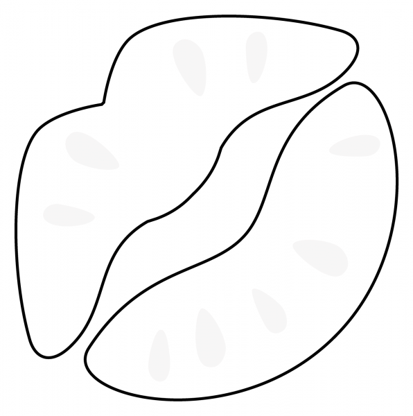 Kiss Mark Emoji coloring page image