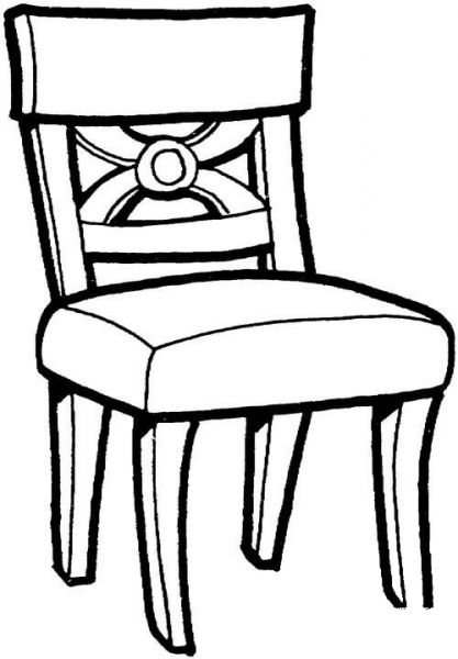 Kitchen Chair  coloring page image