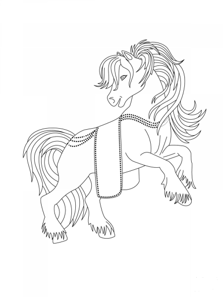 Kitty is Prancing coloring page image