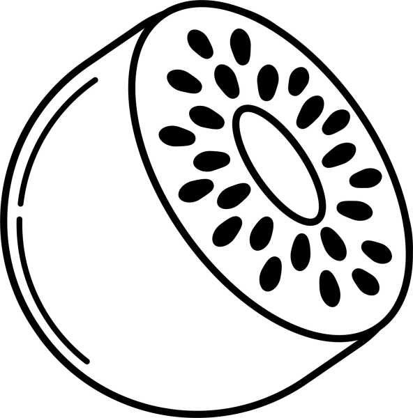 Kiwi coloring page image