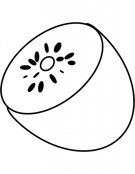 Kiwi coloring page image