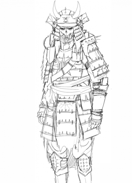 Knight Monster coloring page image