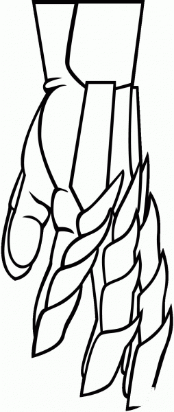 Knight’s Hand  coloring page image