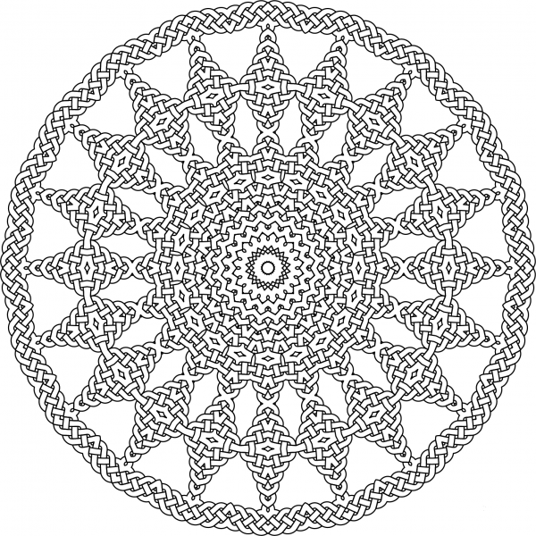 Knotworks coloring page image