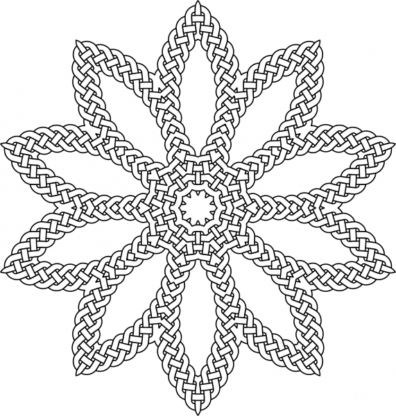 Knotworks coloring page image