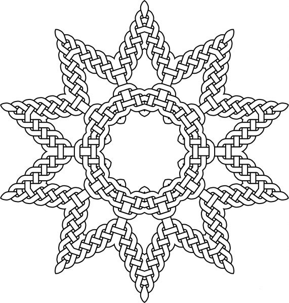 Knotworks coloring page image