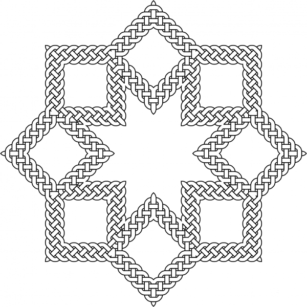 Knotworks coloring page image