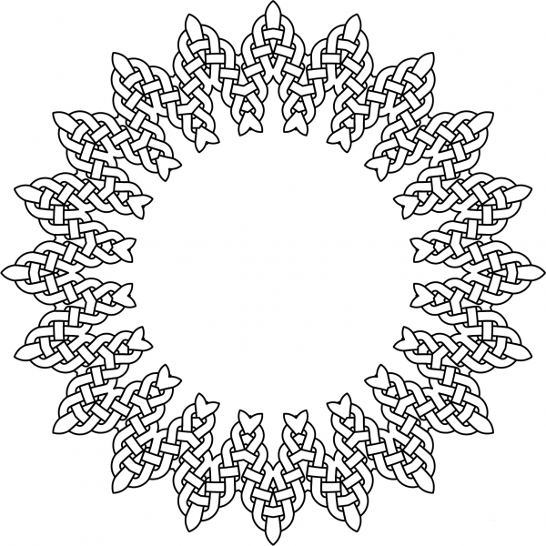 Knotworks coloring page image