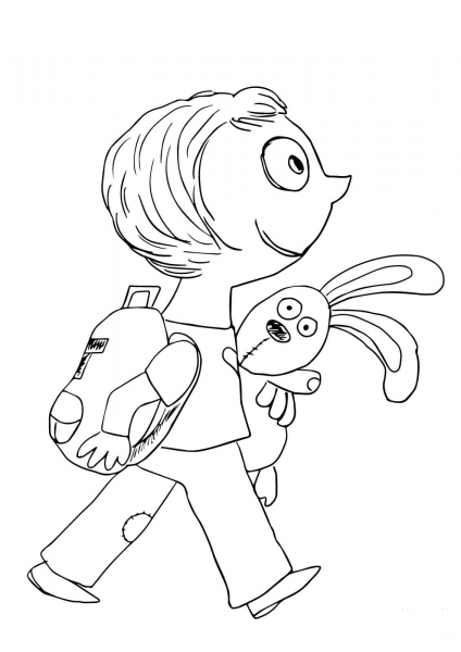 Knuffle coloring page image