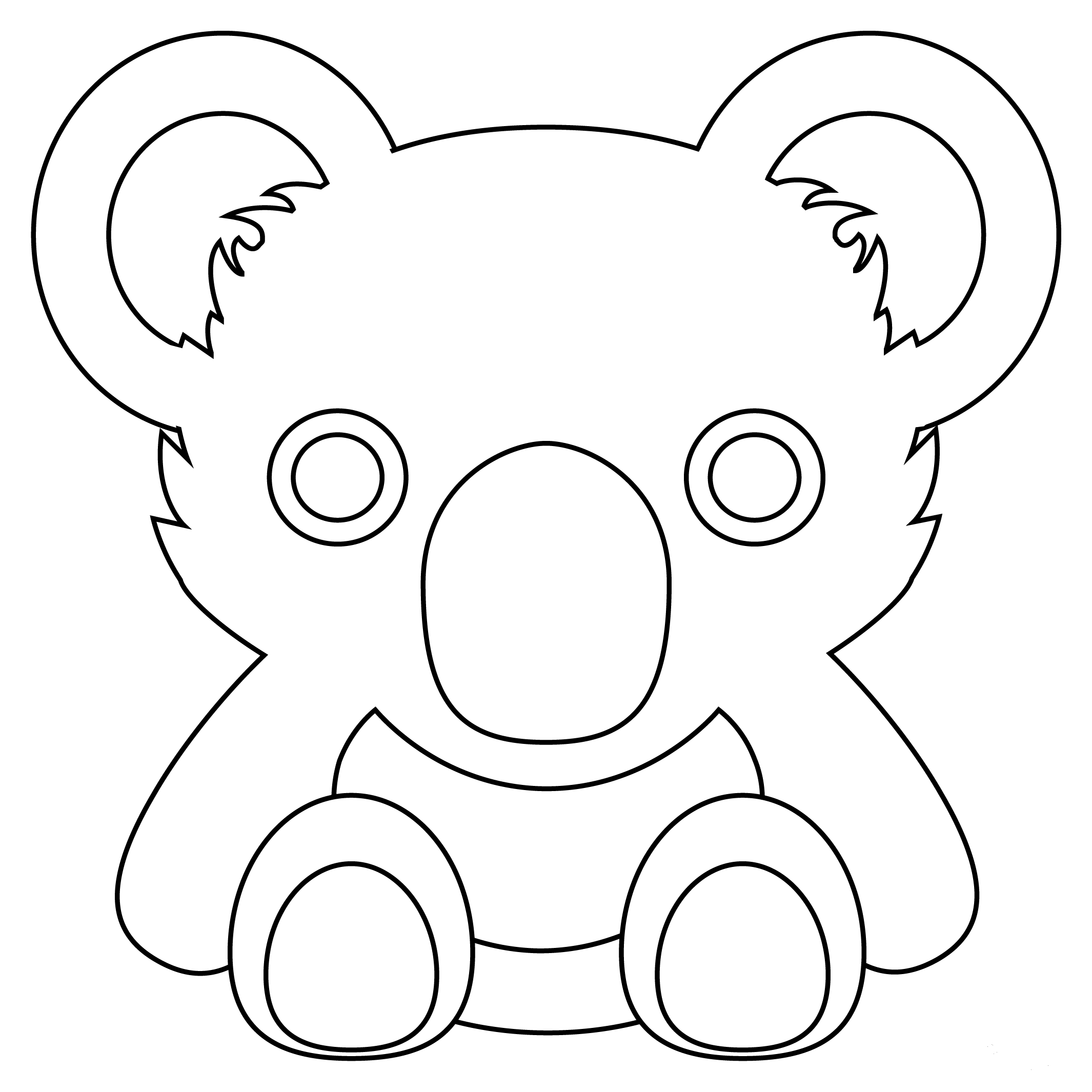 Koala coloring page - ColouringPages