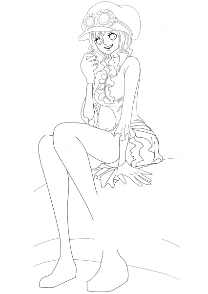 Koala from One Piece Manga coloring page image