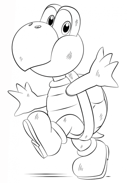 Koopa Troopa coloring page image