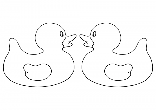 Ks Pair of Ducks Paradox coloring page image