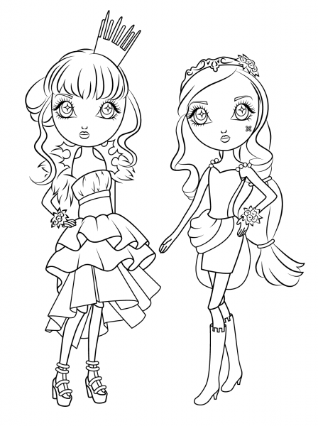La Dee Da coloring page image