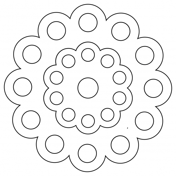 Lace coloring page image