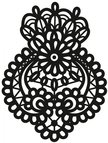 Lace coloring page image