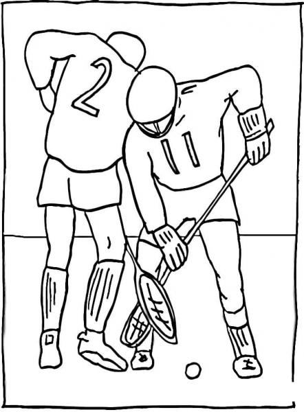 Lacrosse  coloring page image