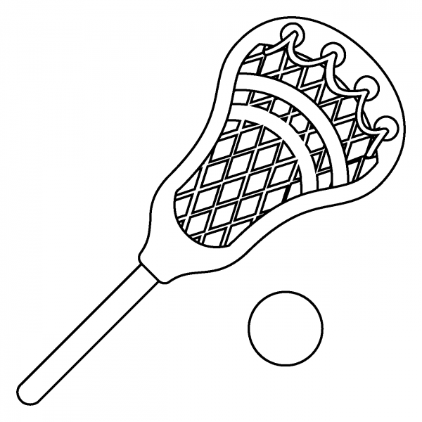 Lacrosse Emoji coloring page image