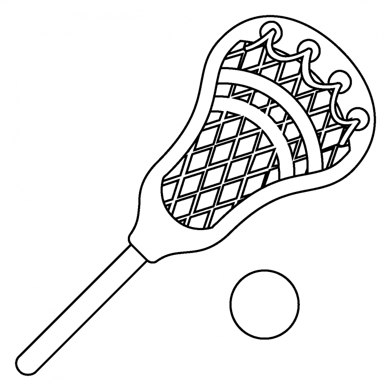 Lacrosse Emoji coloring page - ColouringPages