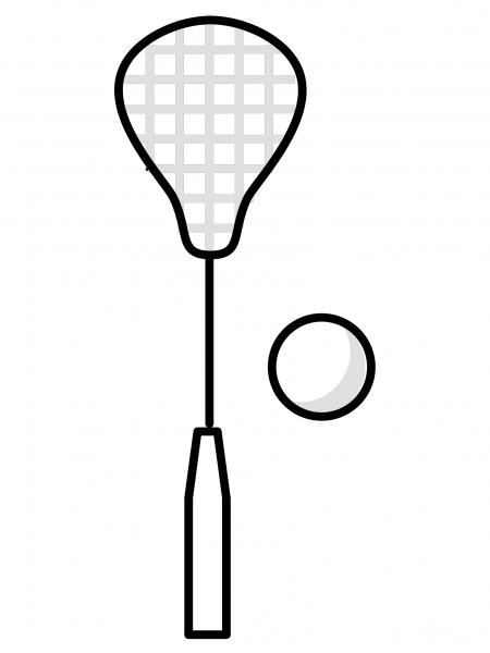 Lacrosse Emoji coloring page image