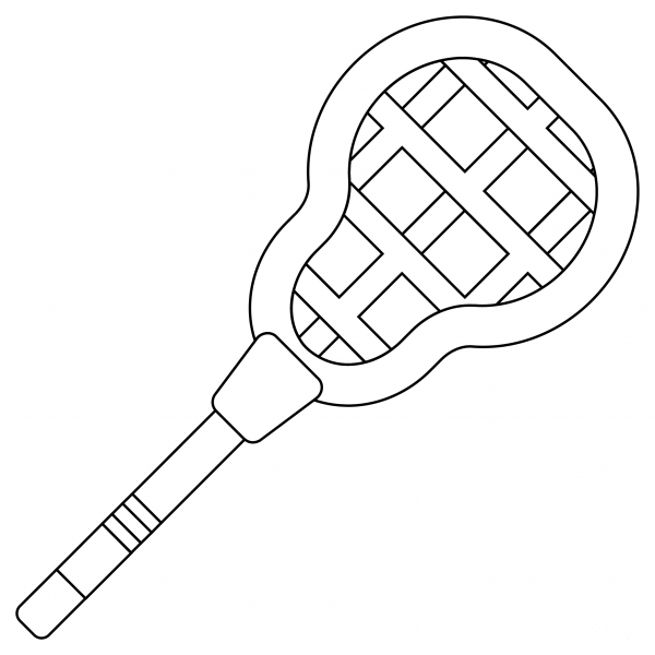 Lacrosse Stick coloring page image