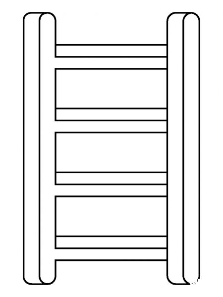 Ladder Emoji coloring page image