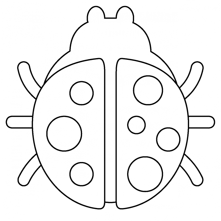 Lady Beetle Emoji coloring page - ColouringPages