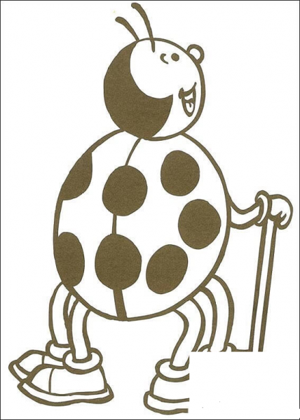 Ladybug coloring page image
